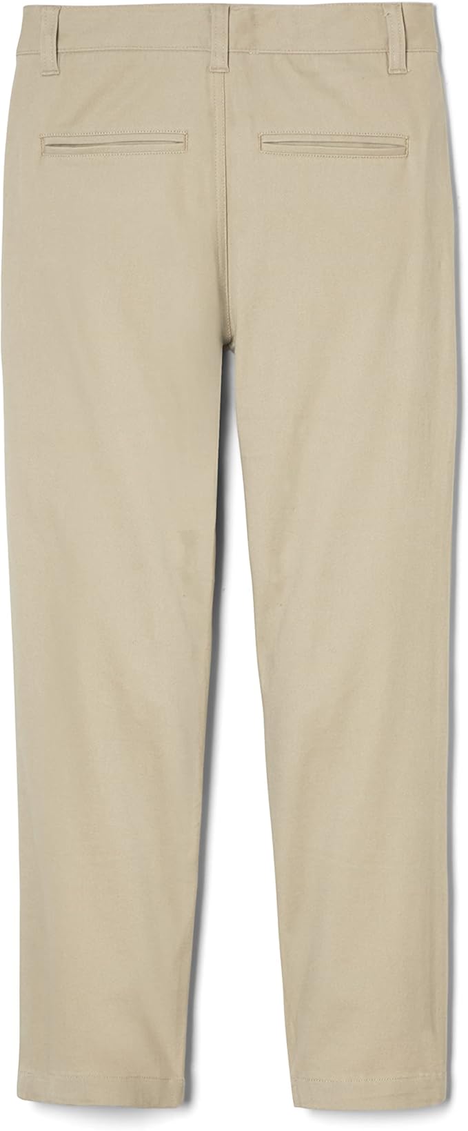 French Toast Boys' Adjustable Waist Straight Fit Stretch Twill Chino Pant, Khaki SK9537-G
