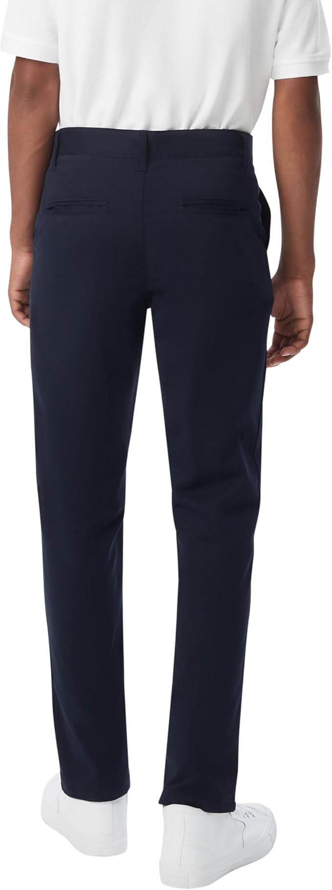 French Toast Young Men's Straight Fit Stretch Twill Chino Pant, Navy SK9537Y-E