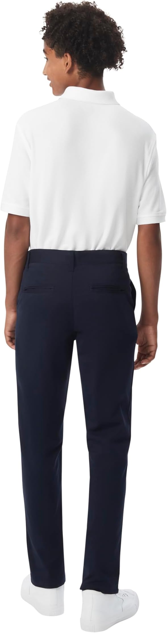 French Toast Young Men's Straight Fit Stretch Twill Chino Pant, Navy SK9537Y-E