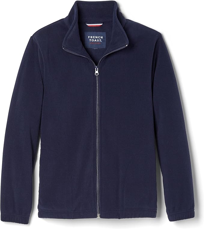 French Toast Boys' Full Zip Micro Fleece Jacket, French Toast Boys' Full Zip Micro Fleece Jacket, Navy SP9147-E