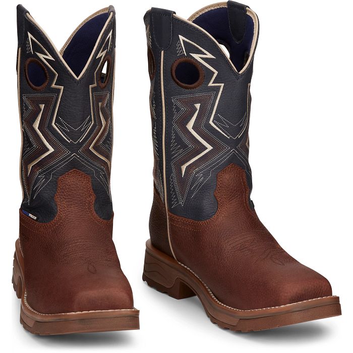 Tony Lama Force 11" Wide Square Composite Toe Waterproof Work Boot TW3402