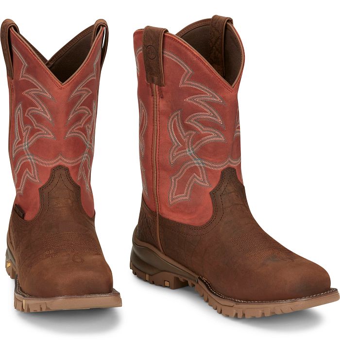 Tony Lama Roustabout 11" Steel Toe Waterproof Work Boot TW5007