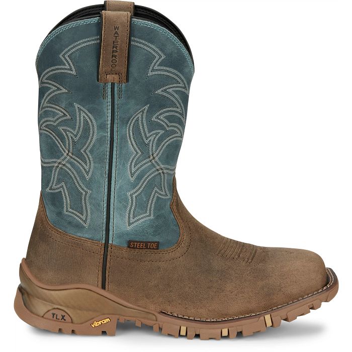 Tony Lama Roustabout 11" Steel Toe Waterproof Work Boot TW5008
