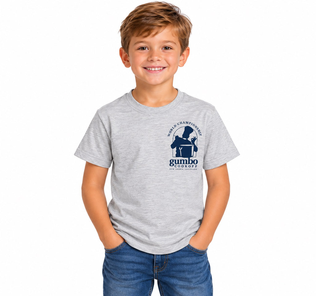 Gumbo Cookoff Youth Grey T-Shirt