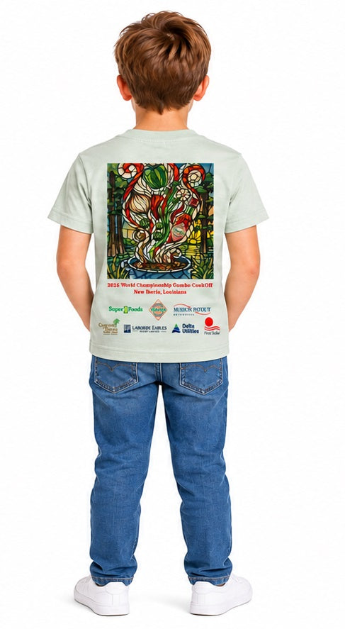 Gumbo Cookoff Youth Green T-Shirt